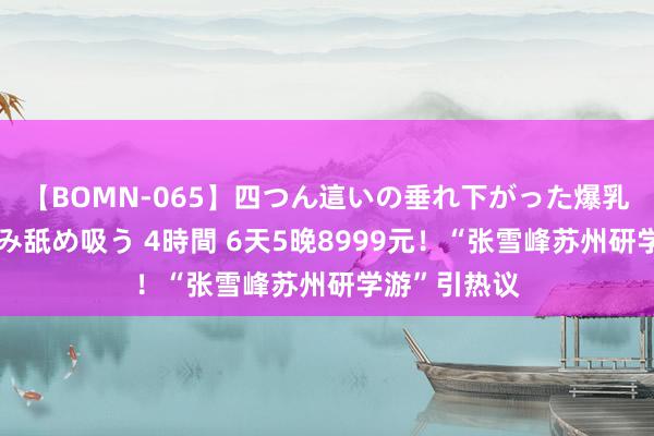 【BOMN-065】四つん這いの垂れ下がった爆乳を下から揉み舐め吸う 4時間 6天5晚8999元！“张雪峰苏州研学游”引热议