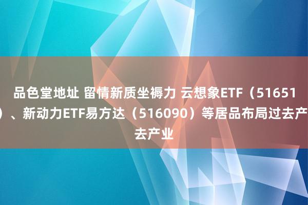 品色堂地址 留情新质坐褥力 云想象ETF（516510）、新动力ETF易方达（516090）等居品布局过去产业