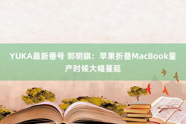 YUKA最新番号 郭明錤：苹果折叠MacBook量产时候大幅蔓延